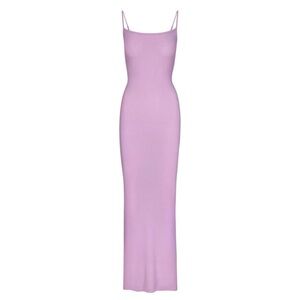 SKIMS Soft Lounge Long Slip Dress in Sugar Plum